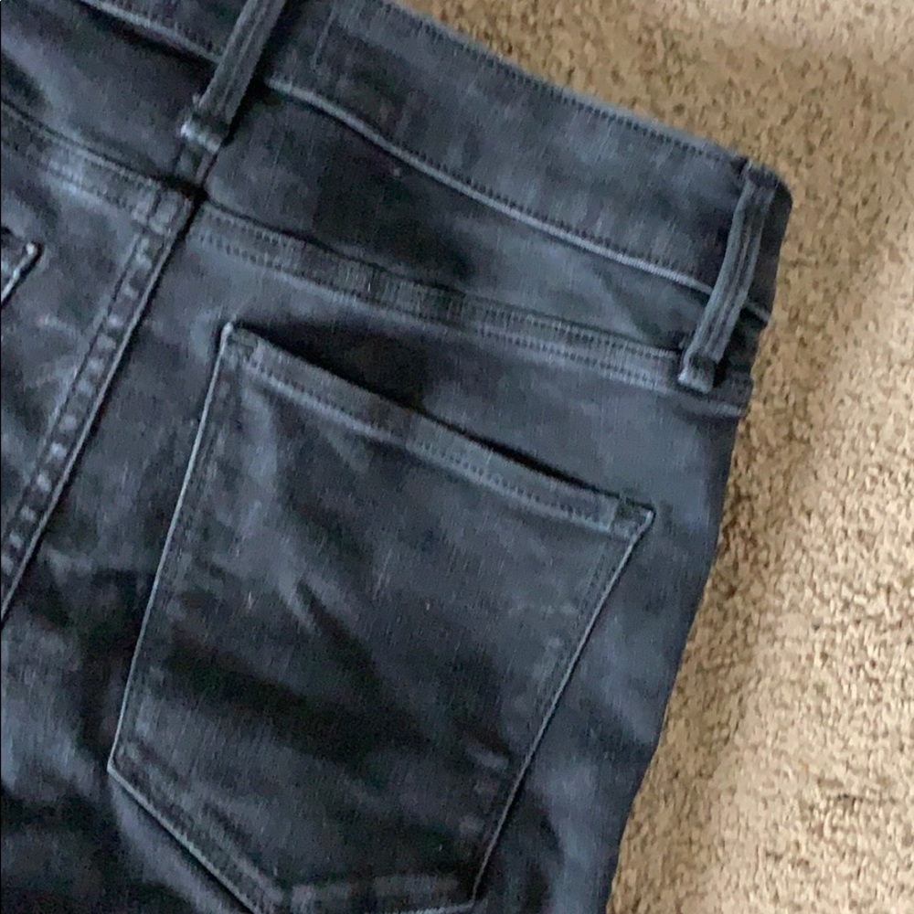 A&F Distressed Black Denim